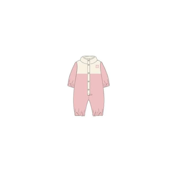 Girls' Plush Non-Footed Outwear Bodysuit Pink 0-9M, custom youth shirt with logo imprint 1