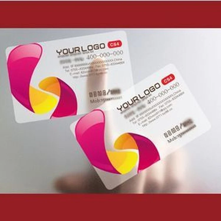 Frosted Plastic Business Card - 0.38 Mm Thickness 1