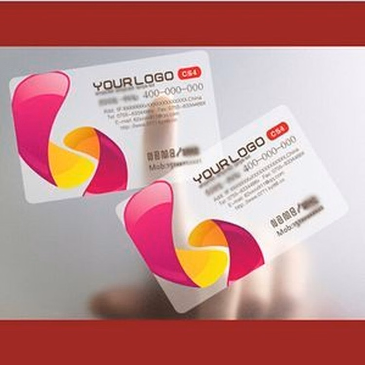 Frosted Plastic Business Card - 0.38 Mm Thickness