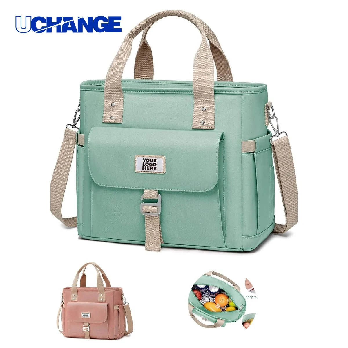 Waterproof Oxford Cloth Large Capacity Insulated Lunch Bag 1