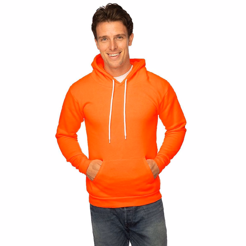 USA Made Unisex Fleece Neon Pullover Hoodie