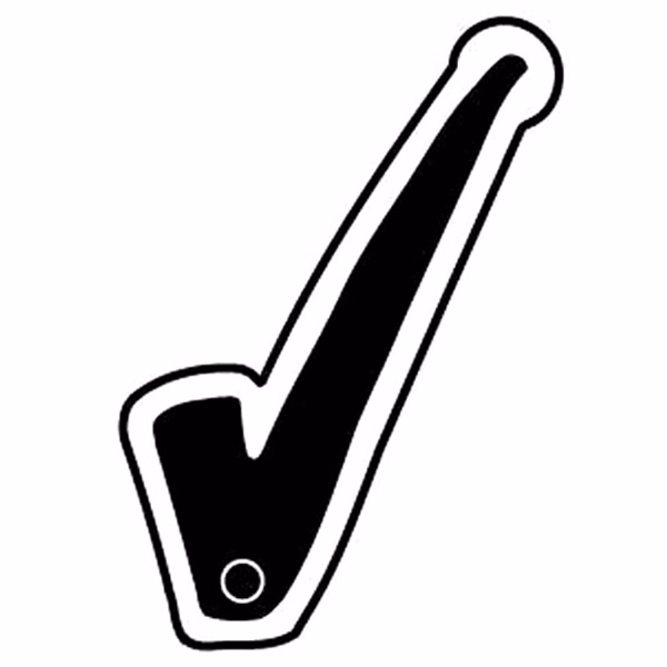 Check Mark Key Tag - Spot Color