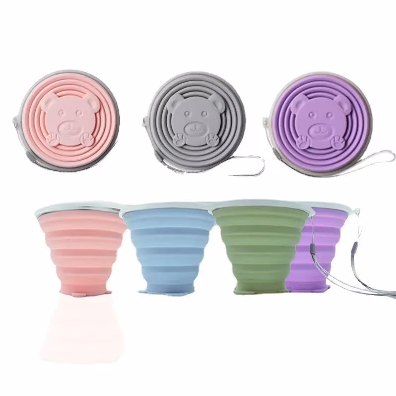 Collapsible Silicone Cup With Lid