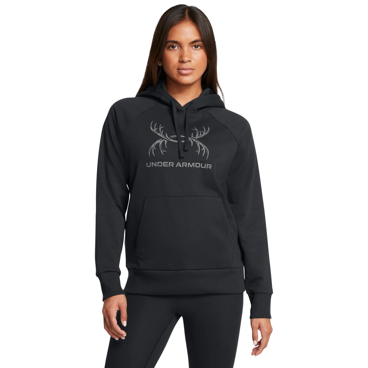UA Rival Fleece Antler Women's Hoodie, custom hoodie or sweatshirt with logo imprint 1