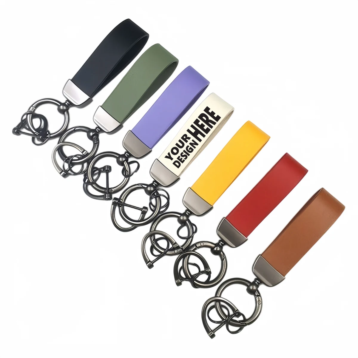 Vintage Leather Car Keychain 1