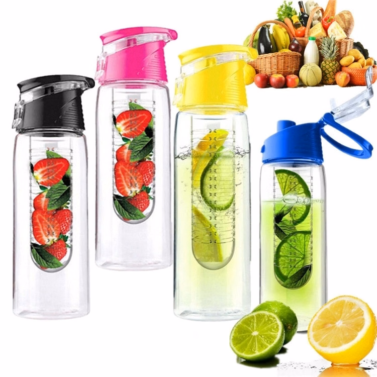Sport Fruit Infuser Transparent Water Bottle
