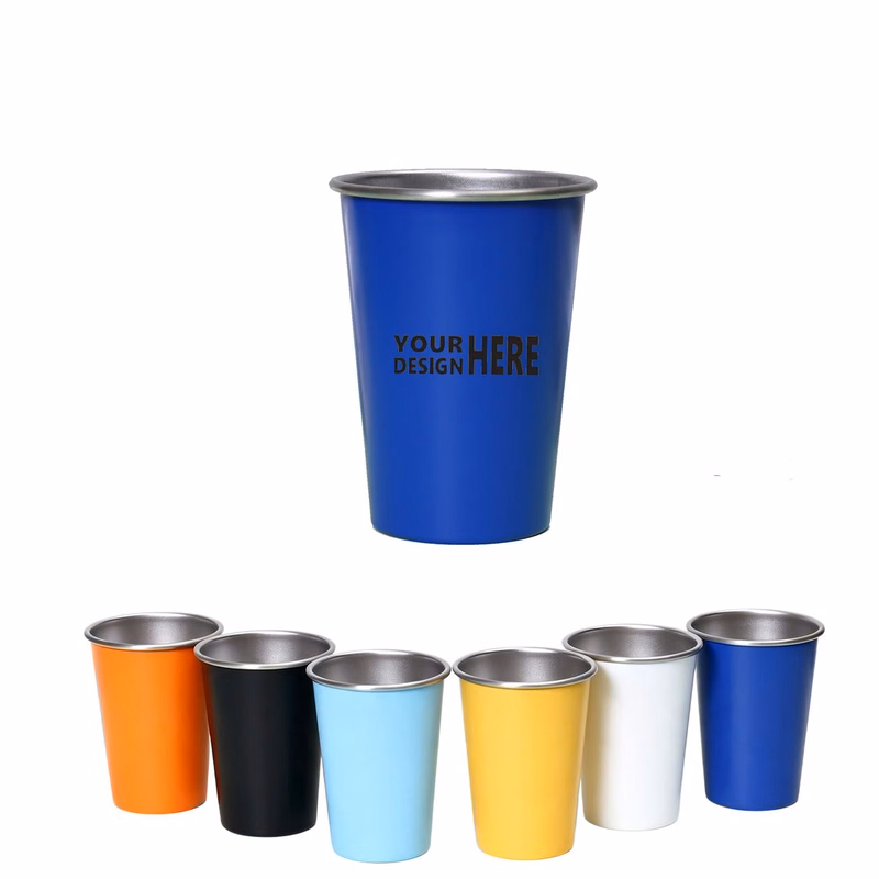 Single Wall 12oz Stainless Steel Beer Mug