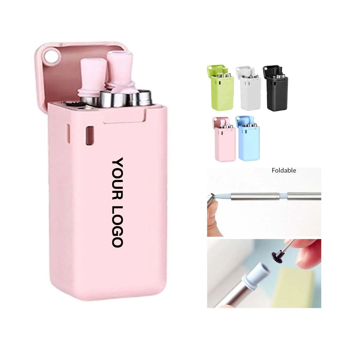 Reusable Metal Straw Set with Portable Travel Case 1