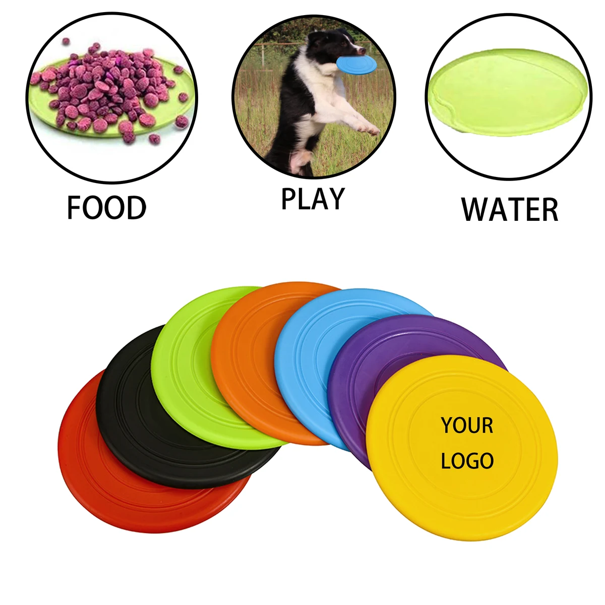 MOQ 20 PCS Dog Disc Toys for Training 1