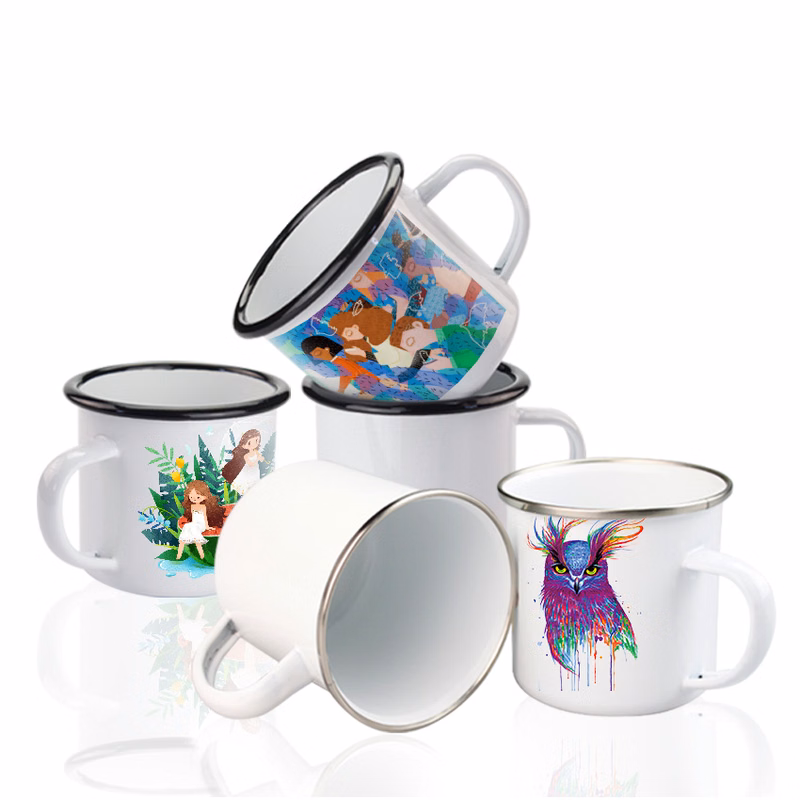 12 Oz. Enamel Camping Mug
