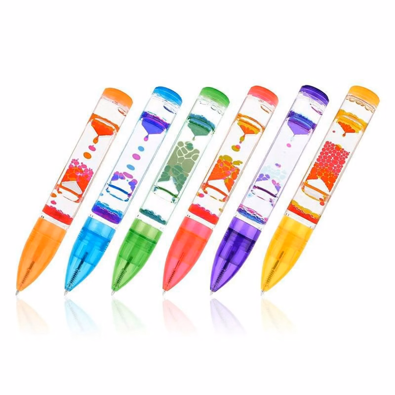 Multi Colored Liquid Motion Bubbler Pen