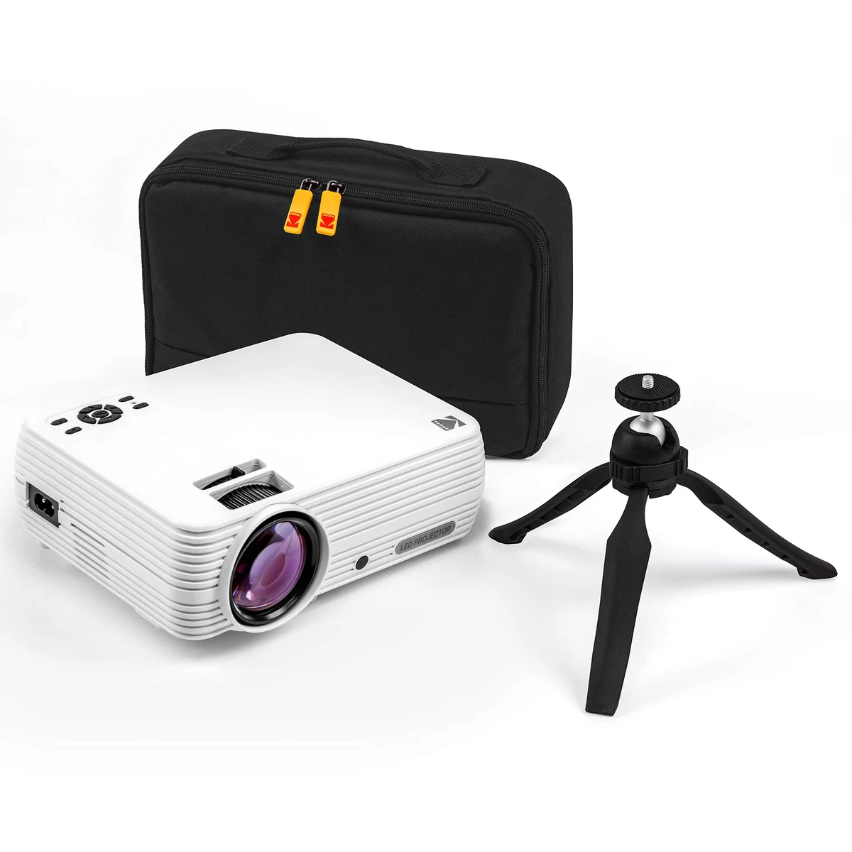 KODAK FLIK X7 Home Projector (Max 1080p HD) with Tripod, & Case Included | Compact, Projects Up t... 1