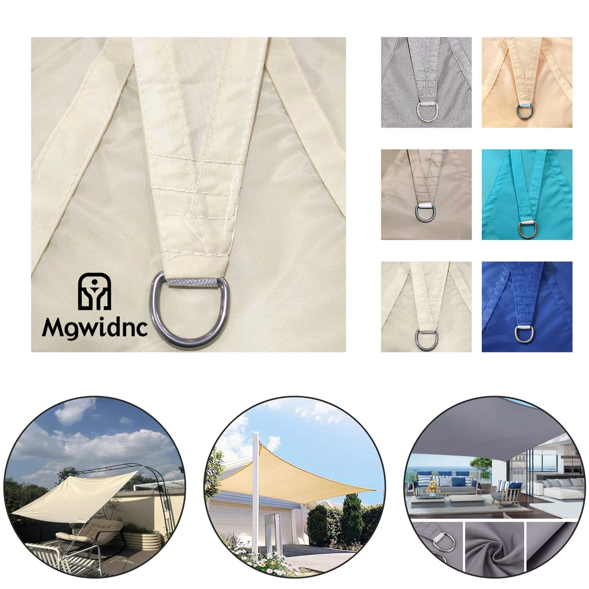 Outdoor Patio Shade Sail - Thickened Polyester Oxford Fabric 1