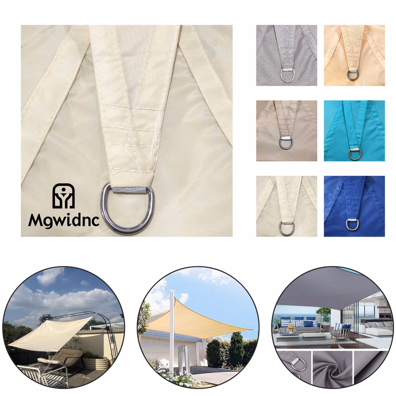 Outdoor Patio Shade Sail - Thickened Polyester Oxford Fabric
