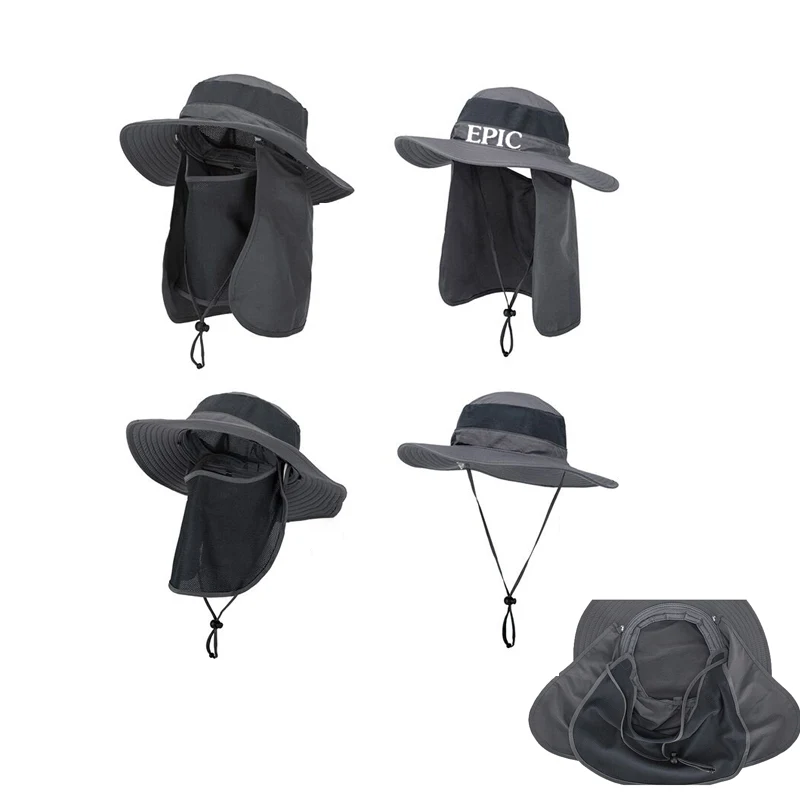 Sun Protection Face Cover Summer Outdoor Neck Flap Hat 1