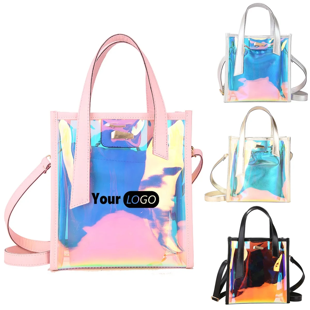 Holographic Rainbow Iridescent Handbag for Sports 1