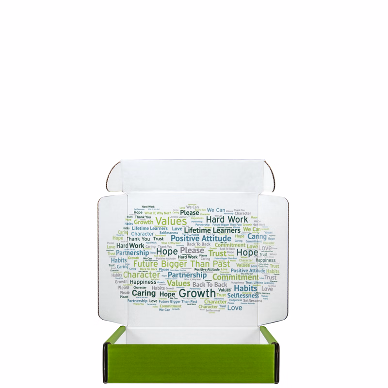 Mailing Box, B-Flute8" x 8" x 2" - White - B - 128 sq in