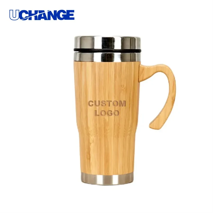 Bamboo Travel Coffee Tumbler Drinkware for Eco-Friendly Commuting & Office Use 1