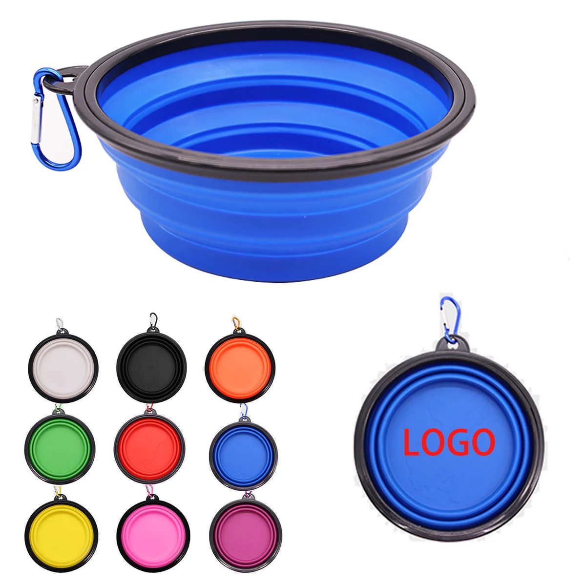 11.8oz Outdoor Folding Dog Bowl 1