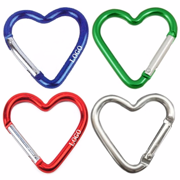 Heart Shape Aluminum Carabiner