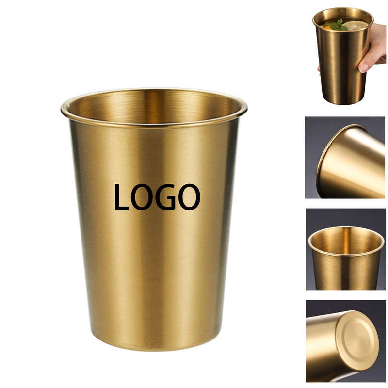 17 Oz Gold Stainless Steel Cup For Travel