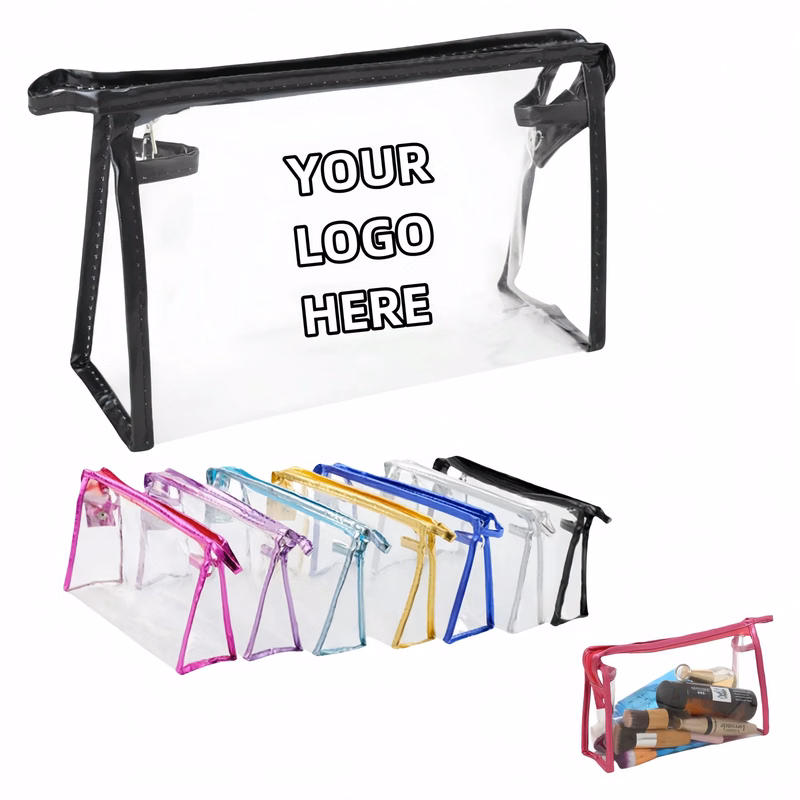 Portable Transparent PVC Cosmetic Bag
