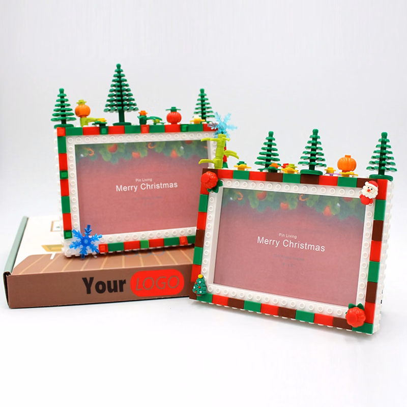 Holiday Calendar Punch Out DIY Building Block Picture Frame