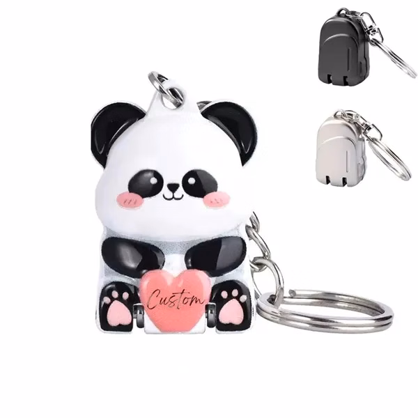 Red Panda Shaped Stainless Steel Mini Pendant Nail Clipper for Office, School and Events