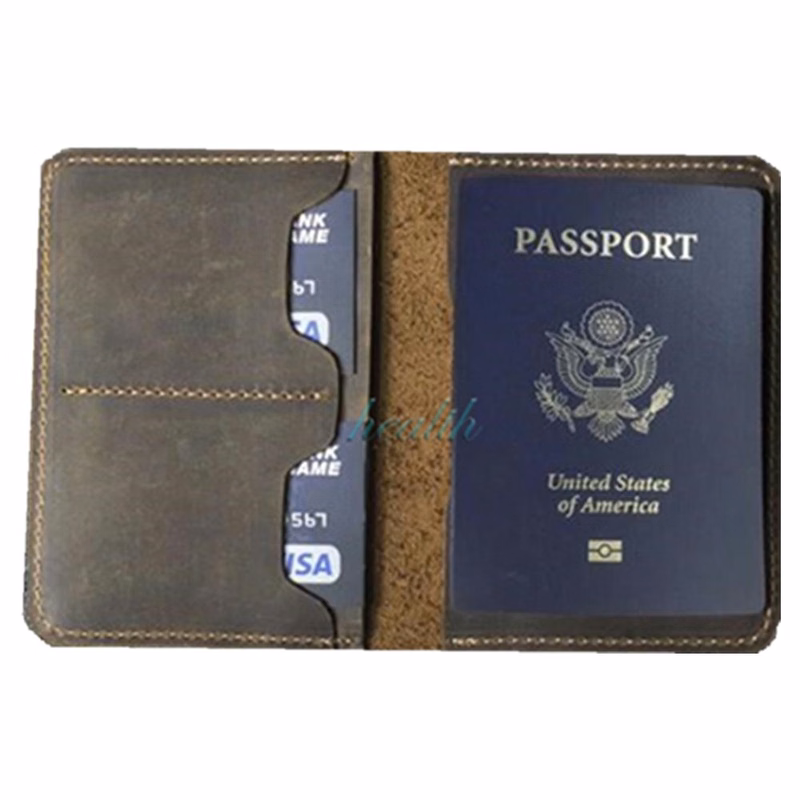 Vintage Leather Passport Cover Passport Jacket
