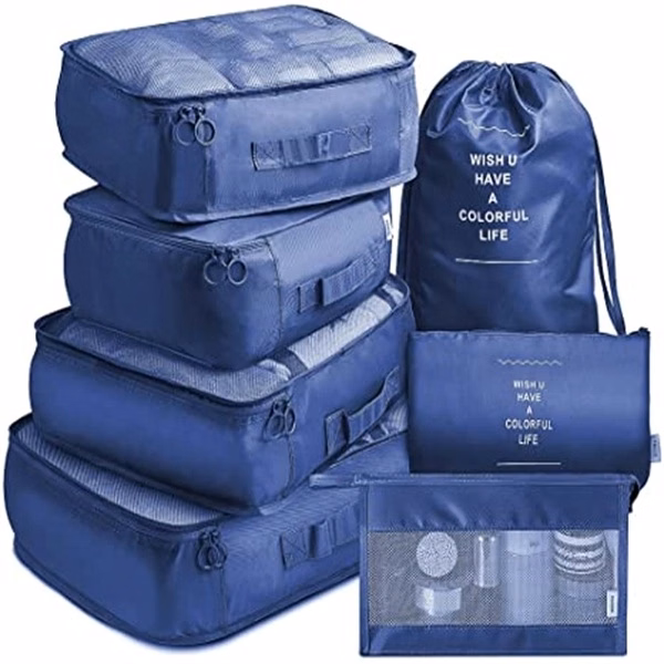 7 Pcs Travel Luggage Organizers Bag Set