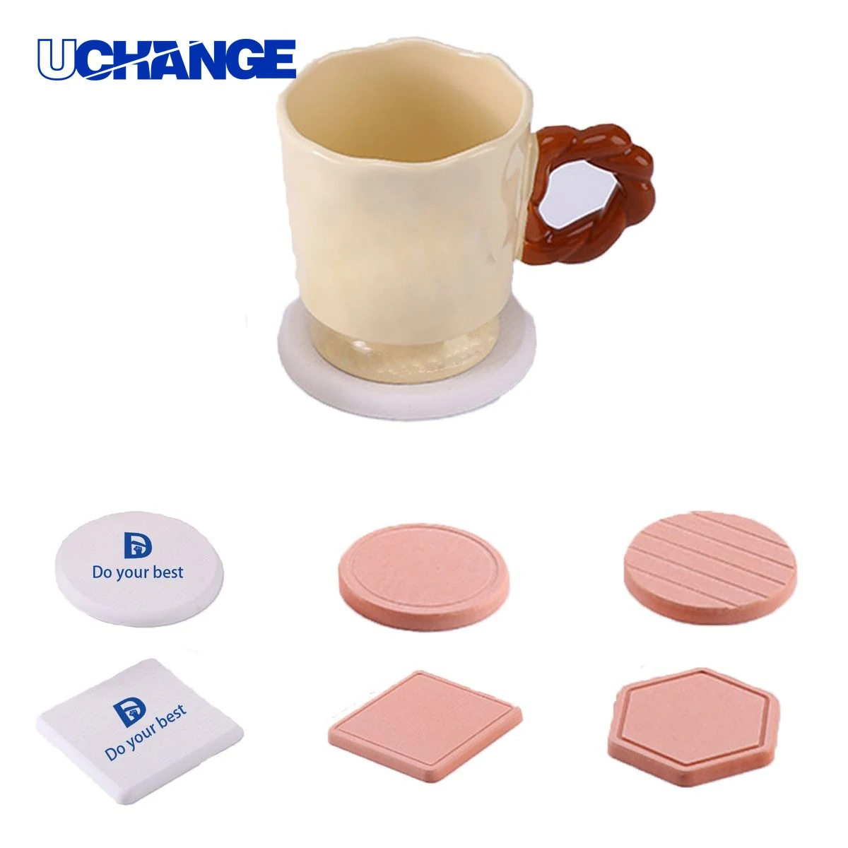 Customizable Shape Diatomaceous Coaster Mat 1