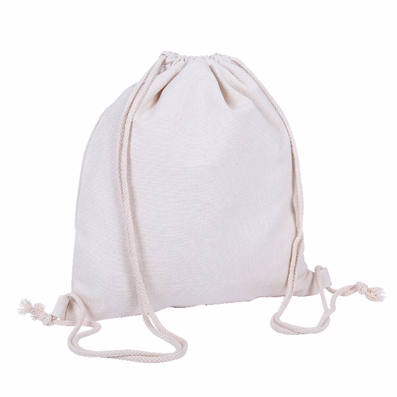 Cotton Canvas Drawstring Backpack