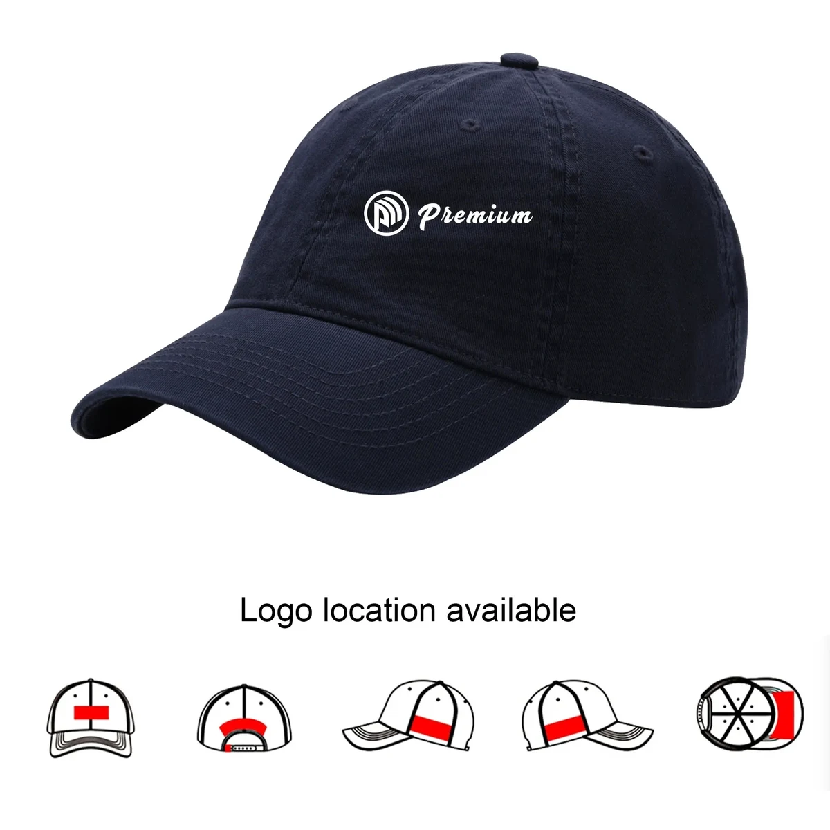 100% Cotton Baseball Cap Six Panel 1