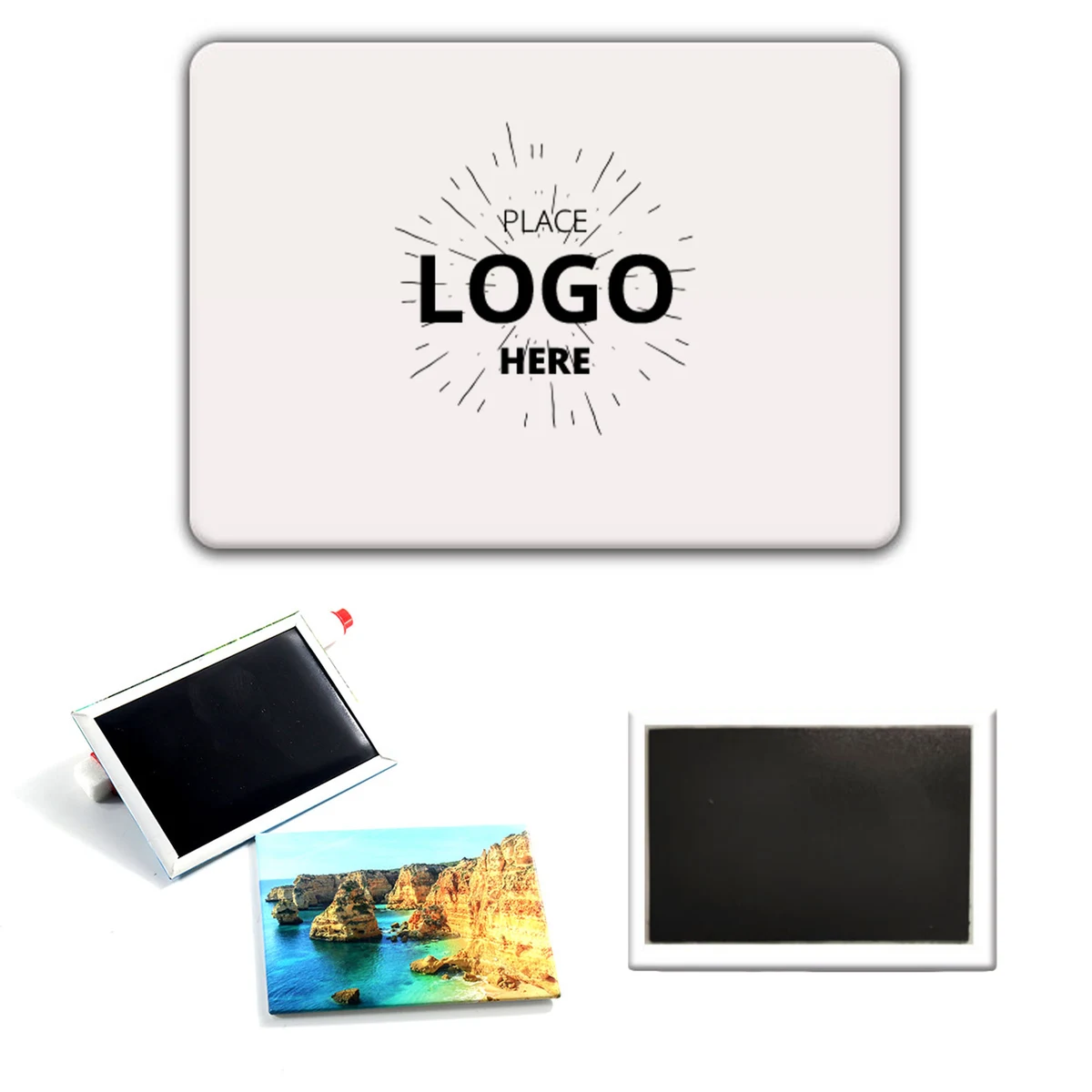 Full Color Rectangle Magnet Button 2" x 3", custom magnet with logo imprint 1