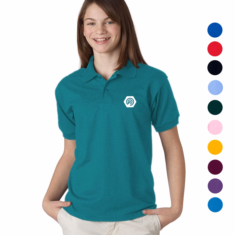 Gildan Dryblend Youth 5.6 oz 50/50 Cotton/ Polyester Polo T-Shirt