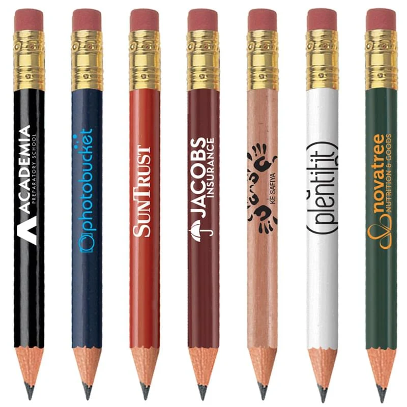 Golf Pencil - Round with Eraser 1