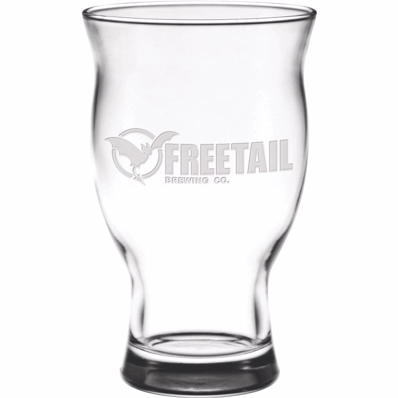 16.75 oz. Craft Beer Glass - Deep Etched