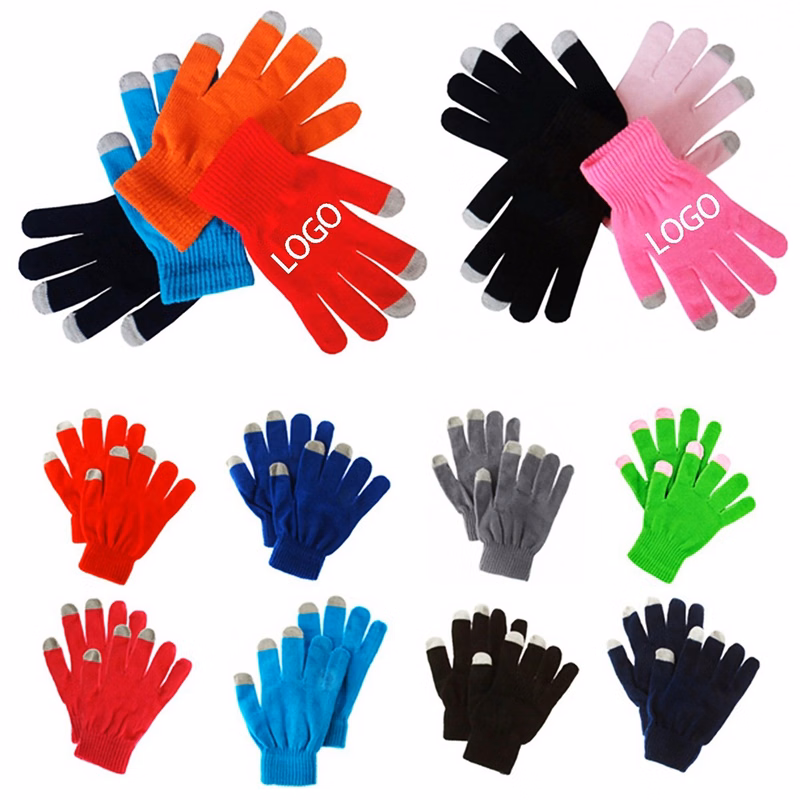 Winter Knit Touchscreen Gloves Windproof Anti-slip Mittens