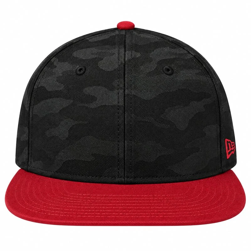New Era Camo Flat Bill Snapback Cap 1
