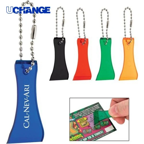 Lottery Scratcher with Bead Chain Promotional Game Tool 1