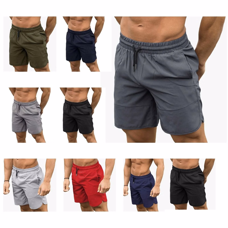 Men's Gym Shorts Quick Dry Training Running Belt Pockets