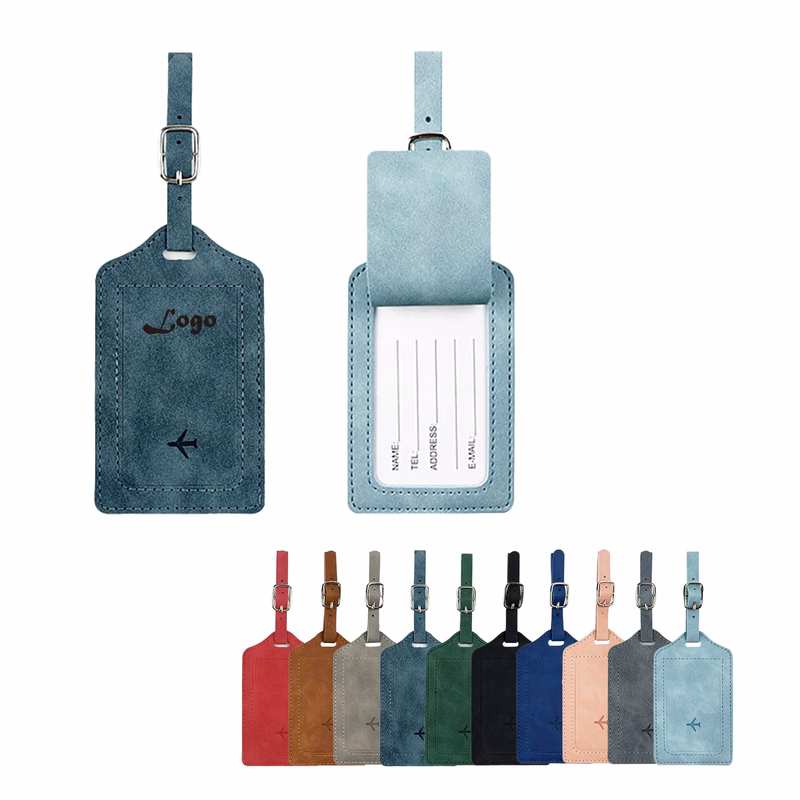 Custom PU Leather Luggage Tags - Travel Essentials
