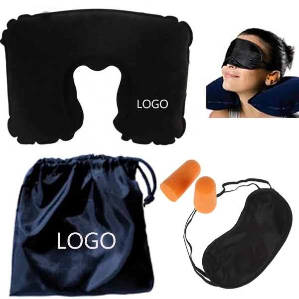 Travel Pillow Sleep Mask Comfort Kit 1