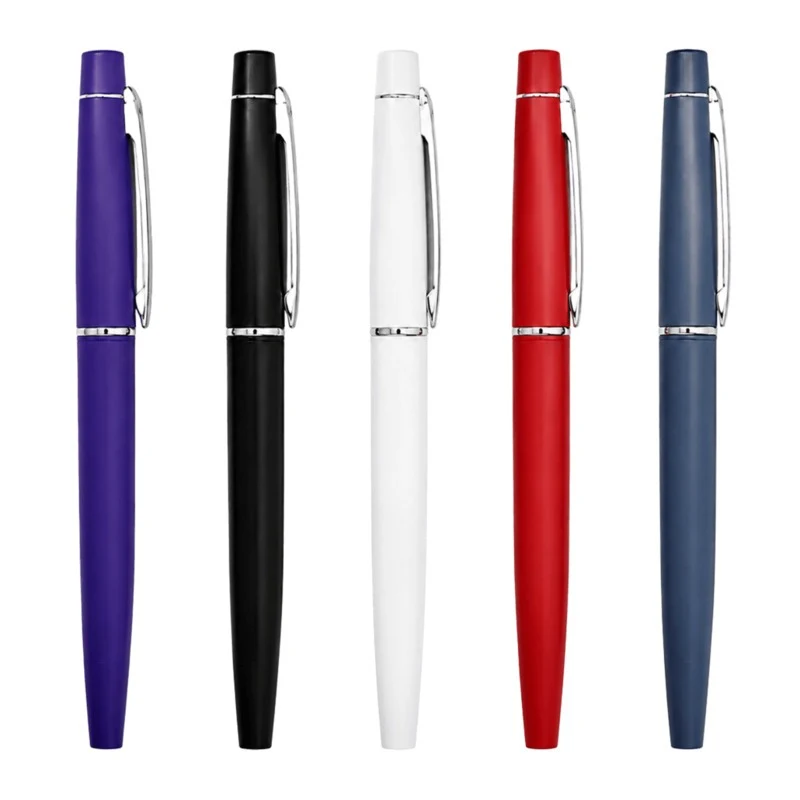 Matte Metal Retractable Ballpoint Pen, custom pen with logo imprint 1