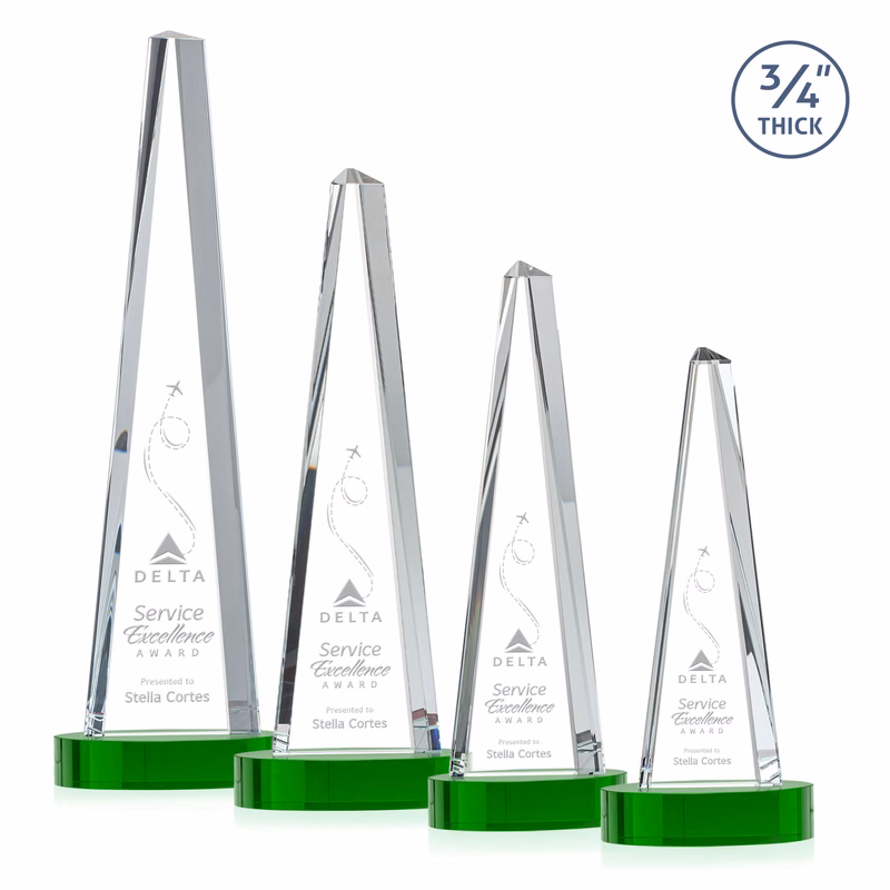 Majestic Tower Award on Alberton Base - Green