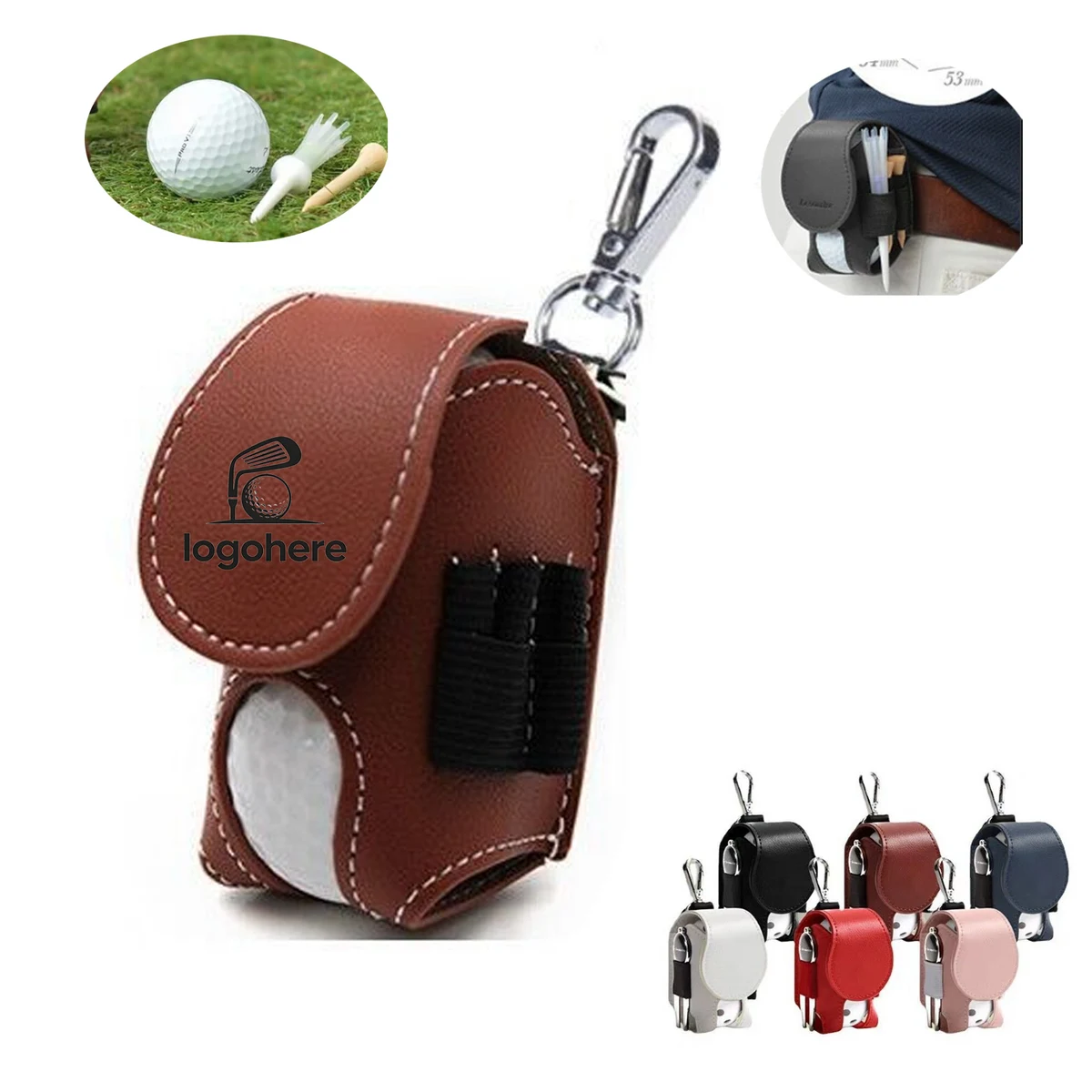 MOQ 30 Unique Golf Bag Keychain 1
