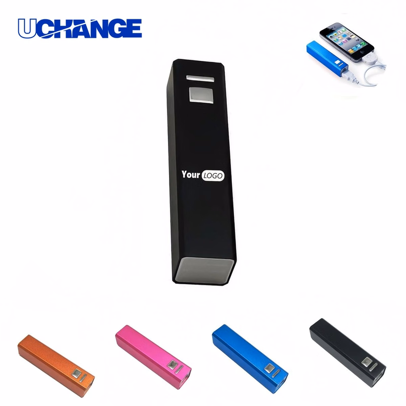 Alloy Single-Section Square Tube Power Bank Device