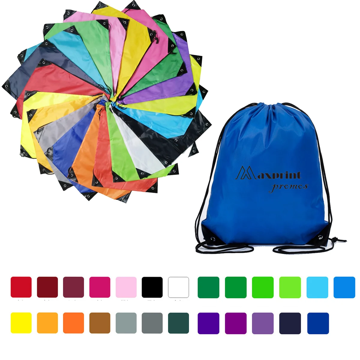 210D Drawstring Backpack Bag 1