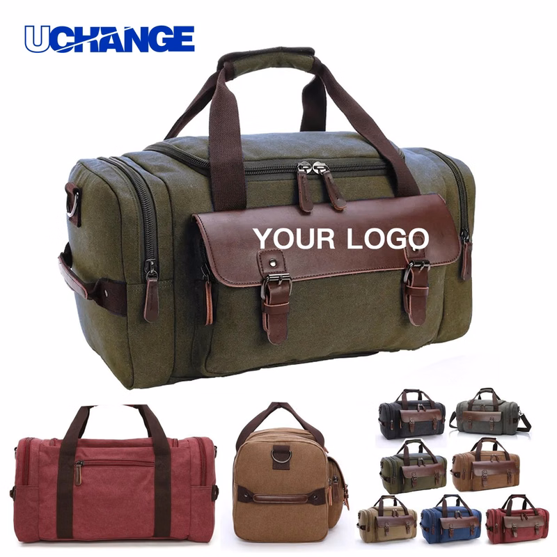 Canvas Duffel Bag Large for Weekend Trips