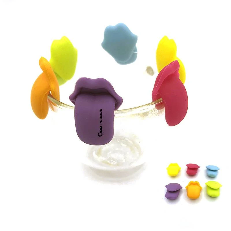 Silicone Red Wine Glass Tongue Recognizer 1